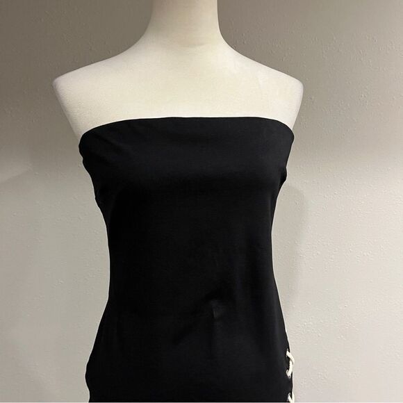 Fashion‎ Nova tube black lace up dress size Small - Picture 3 of 13
